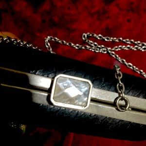 Black snap up clutch with chain hand bag